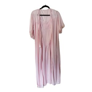 Cara pink robe and matching dressing gown
